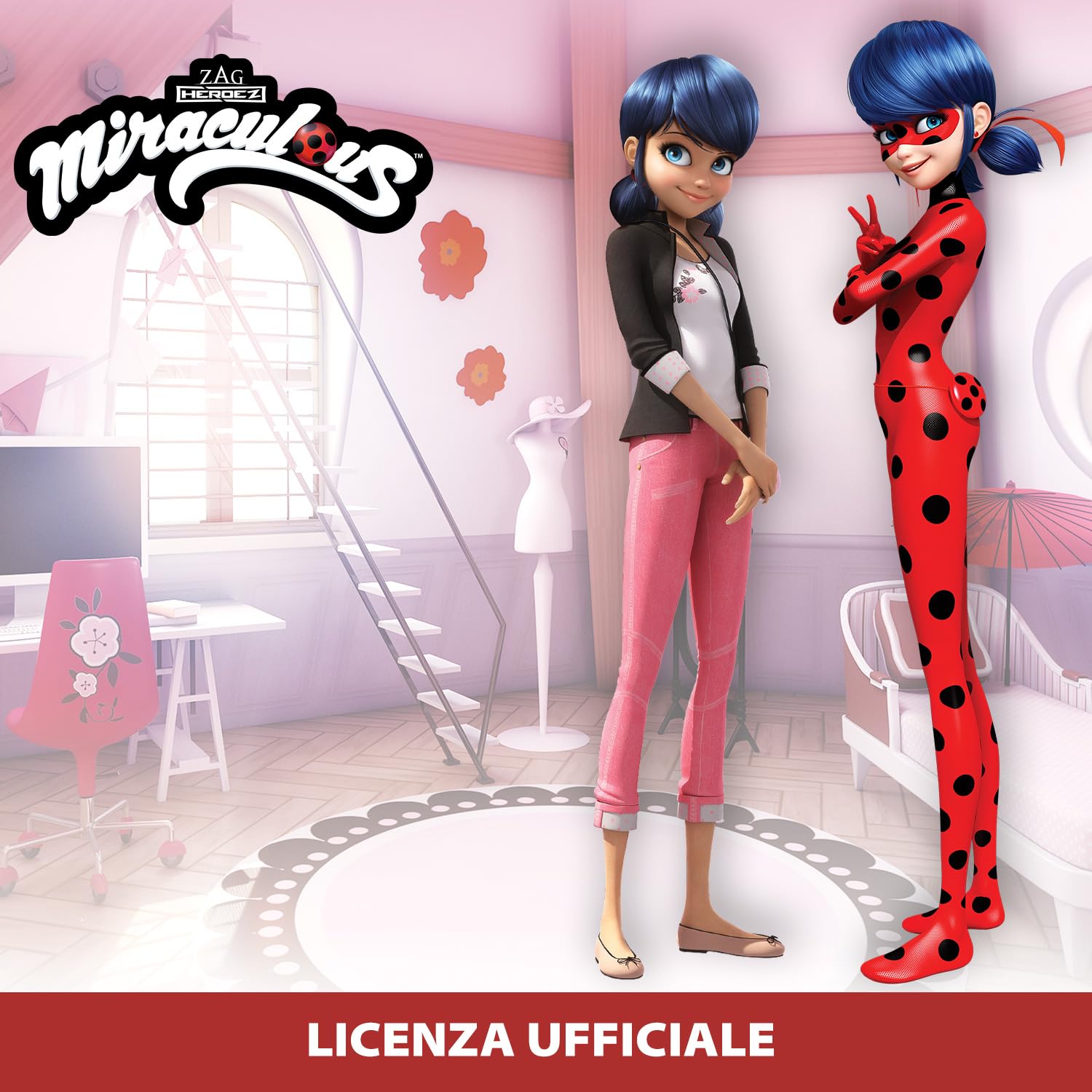 Bandai Miraculous Marinette Ladybug bambola 26 cm 2 outfit articolata