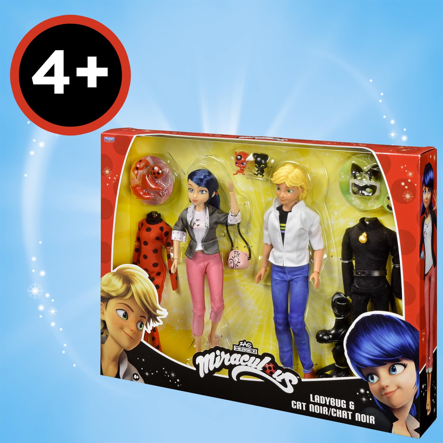 Miraculous Marinette e Adrien set 2 bambole 26 cm