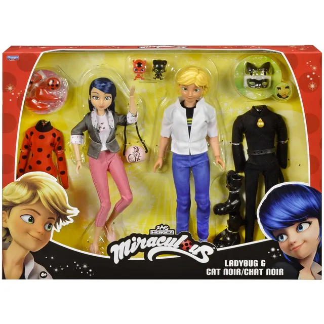 Miraculous Marinette e Adrien set 2 bambole 26 cm