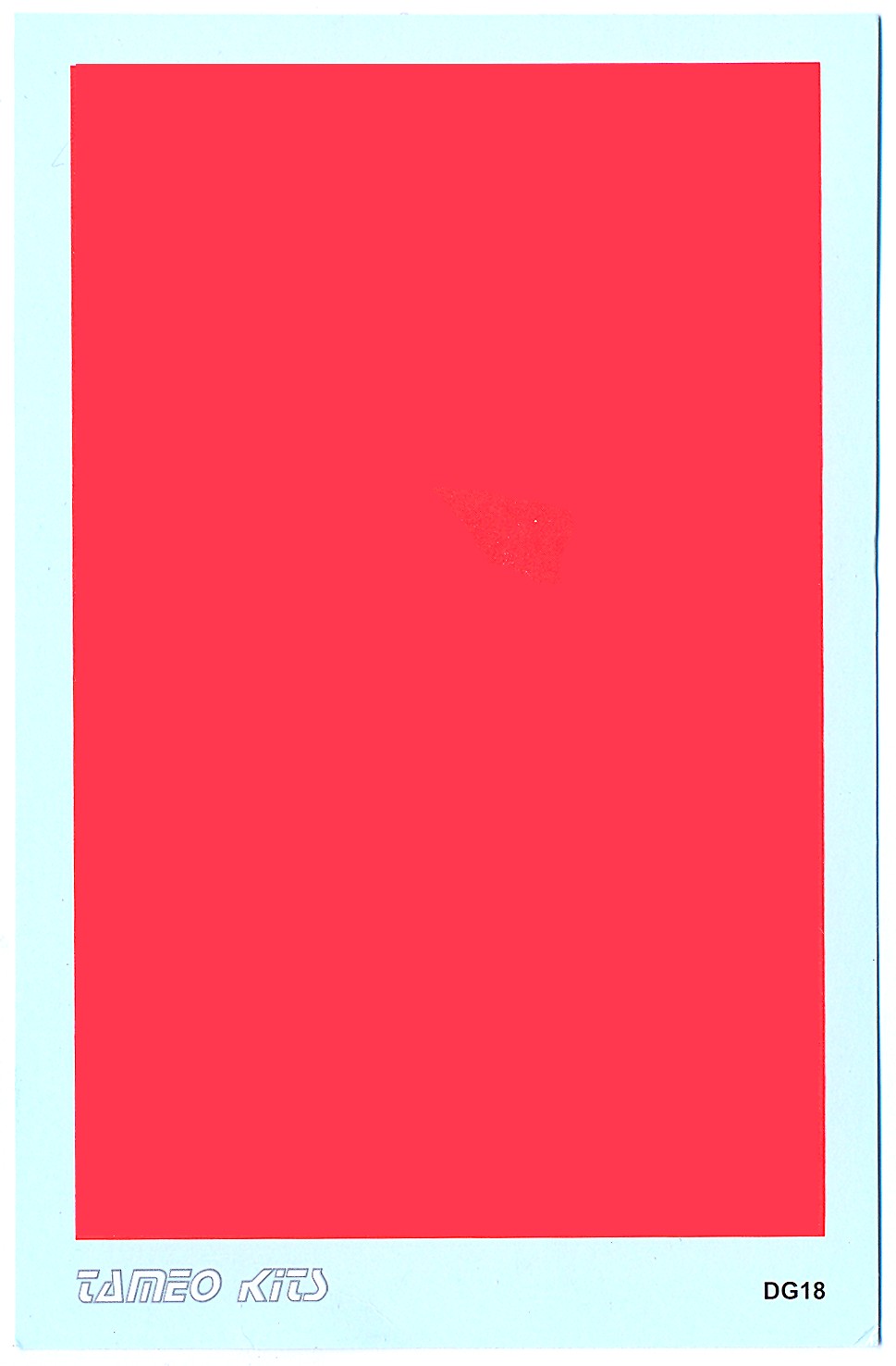 Tameo Kits DG 18 decal rosso fluorescente 108x68