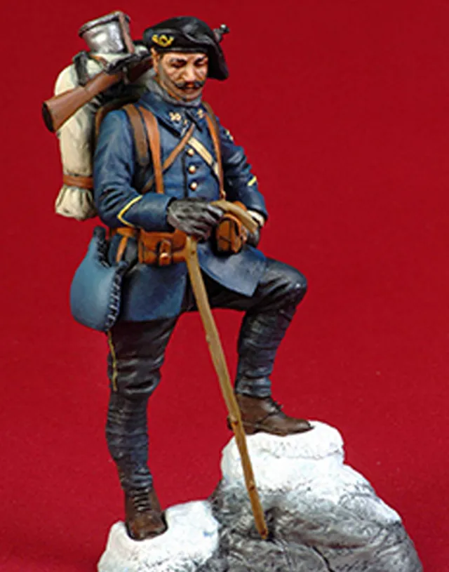 Model Cellar Blue Devil 1916 figurino alpino francese