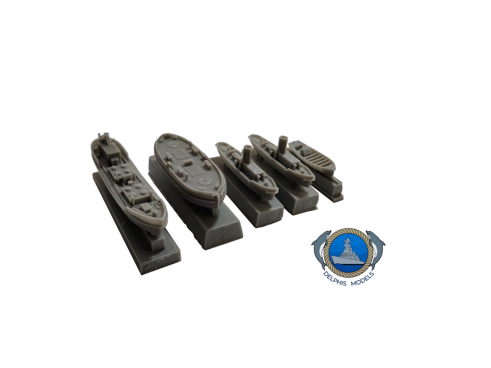 Delphis Models Mezzi Portuali 2GM 1/350 kit resina con equipaggio