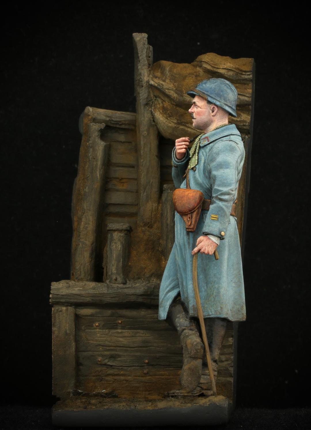 Model Cellar WWI French Officer 1916 figurino ufficiale francese