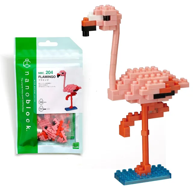Bandai Nanoblock NBC204 fenicottero rosa set mattoncini