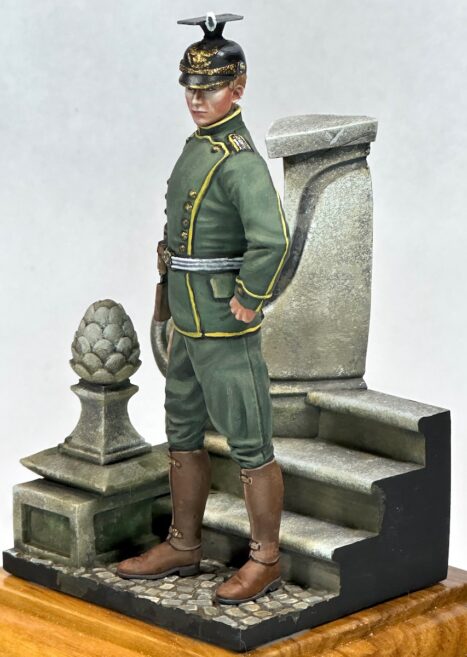 Model Cellar WWI German Uhlan figurino in resina