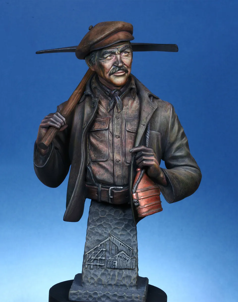 Model Cellar John Black Jack Kehoe figurino minatore 1870