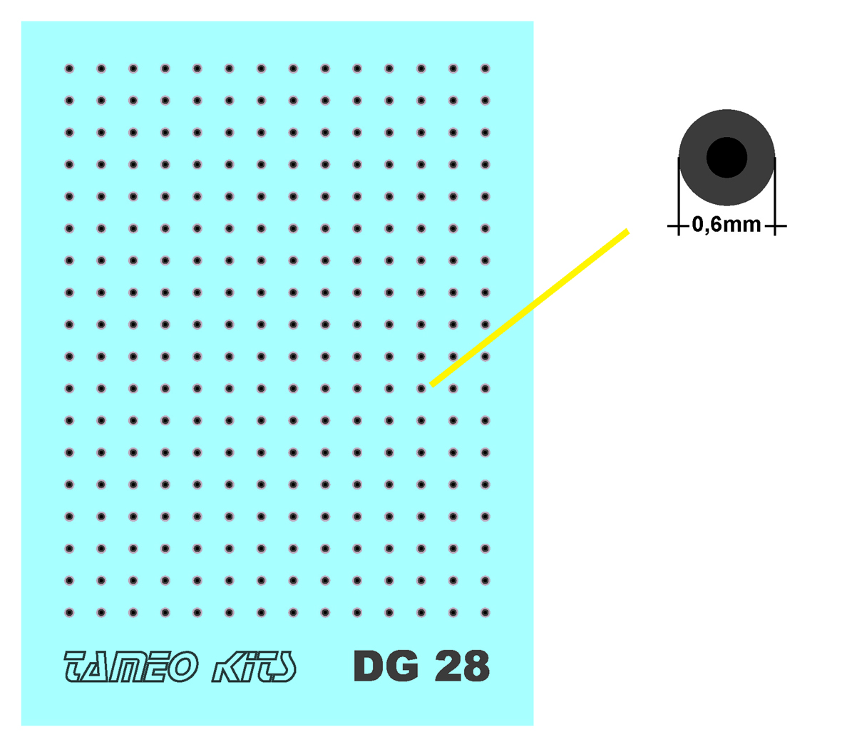 Tameo DG 28 ganci cromati Tipo C 252 pezzi