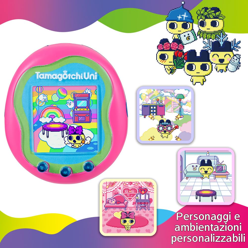 Bandai Tamagotchi Uni 43351 animale virtuale rosa WiFi