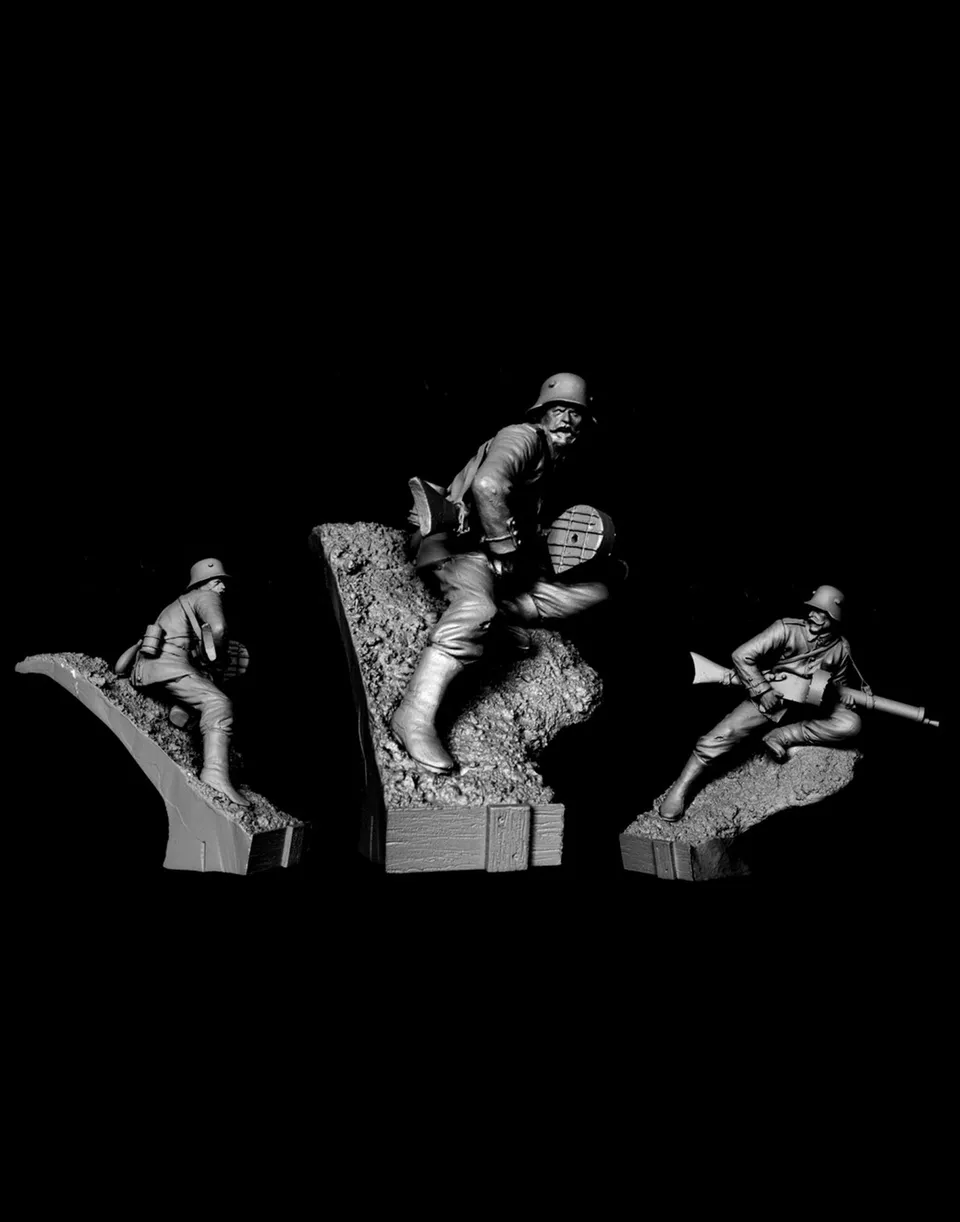 Model Cellar WWI German Machine Gunner vignetta mitragliere