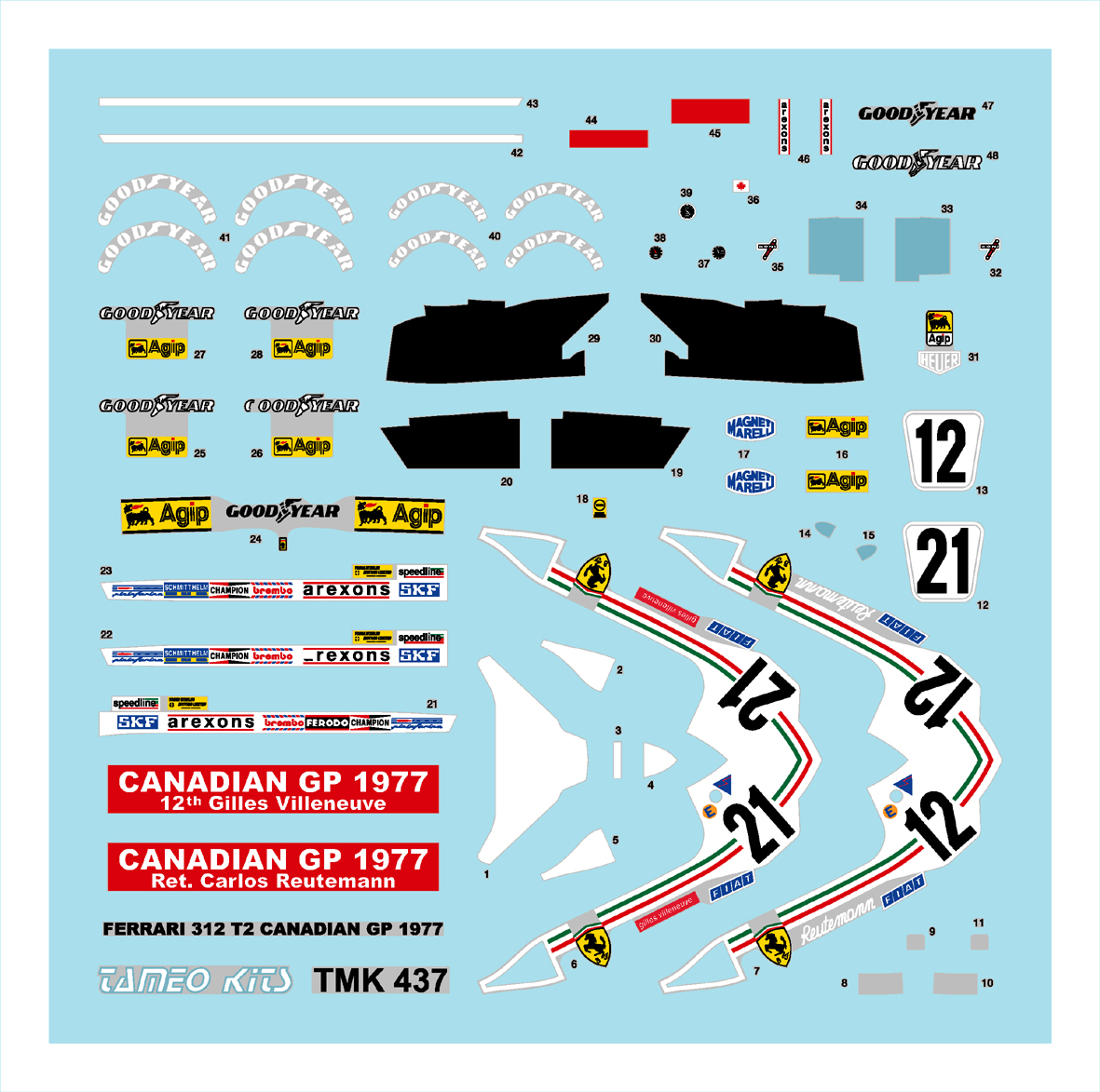 Tameo Kits TMK 437 kit montaggio in metallo