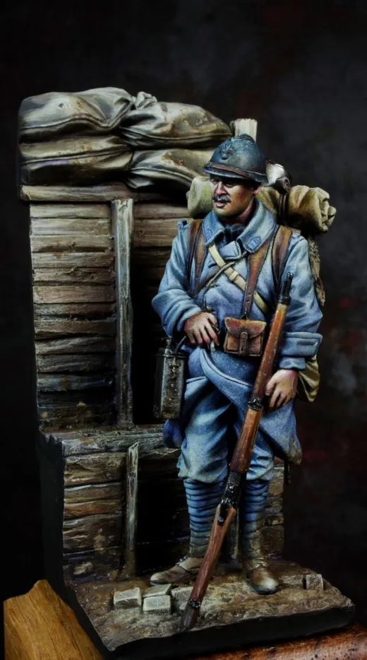 Model Cellar WWI French Poilu 1916 modellino fante francese