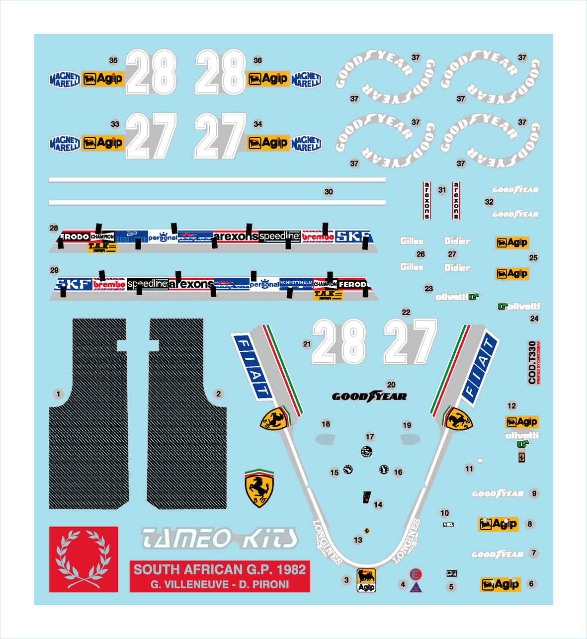 Tameo Kits TMK 342 kit montaggio 1/43 metallo