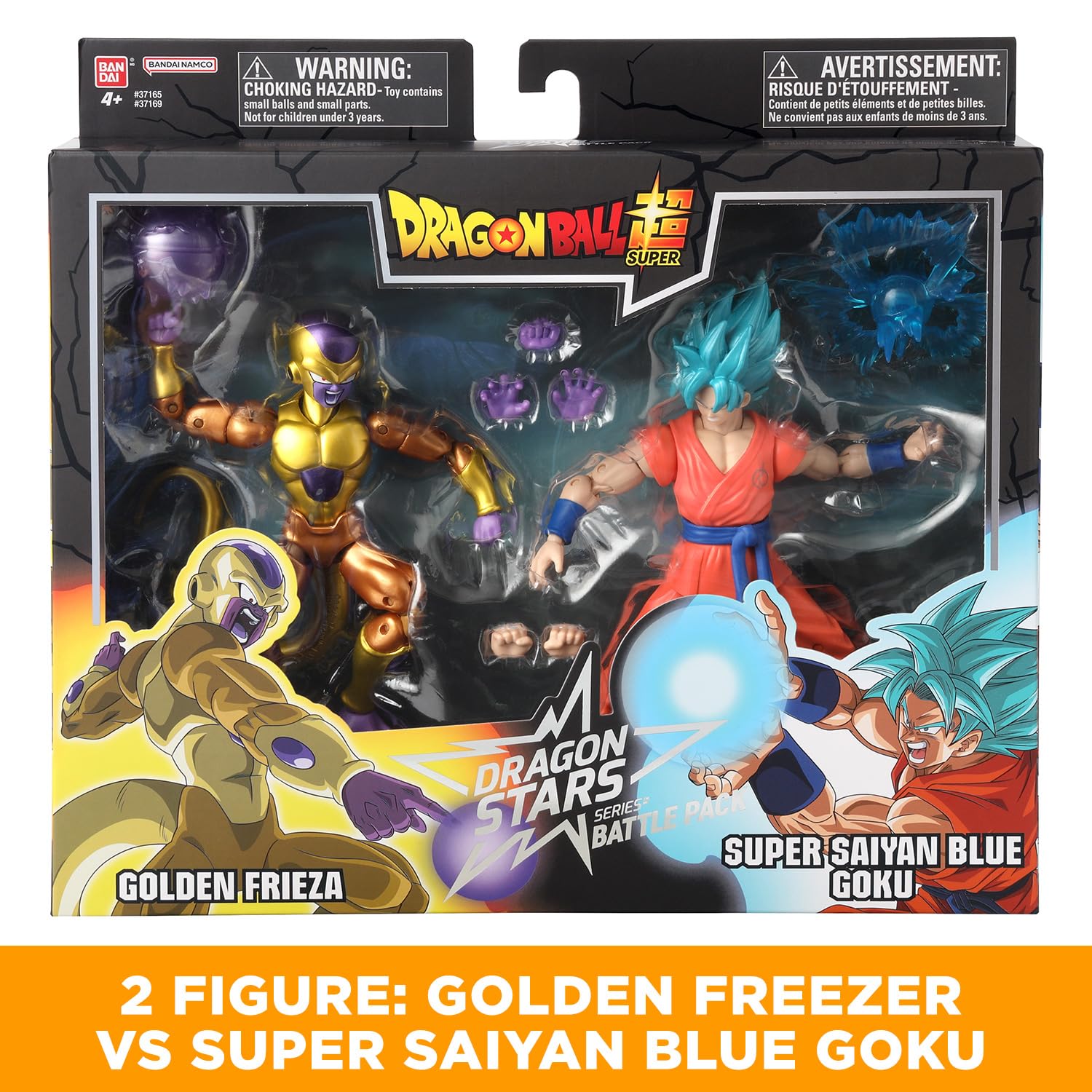 Bandai Dragon Stars Golden Freezer vs Goku action figure 2 pz 17cm