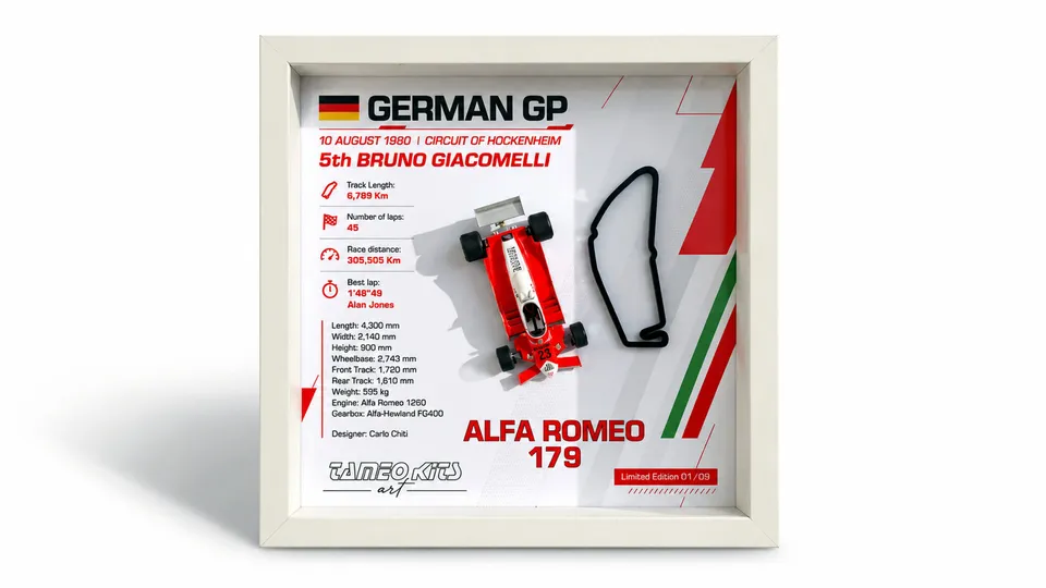Tameo Kits ART 003 quadro Alfa Romeo 179 Giacomelli 1:43