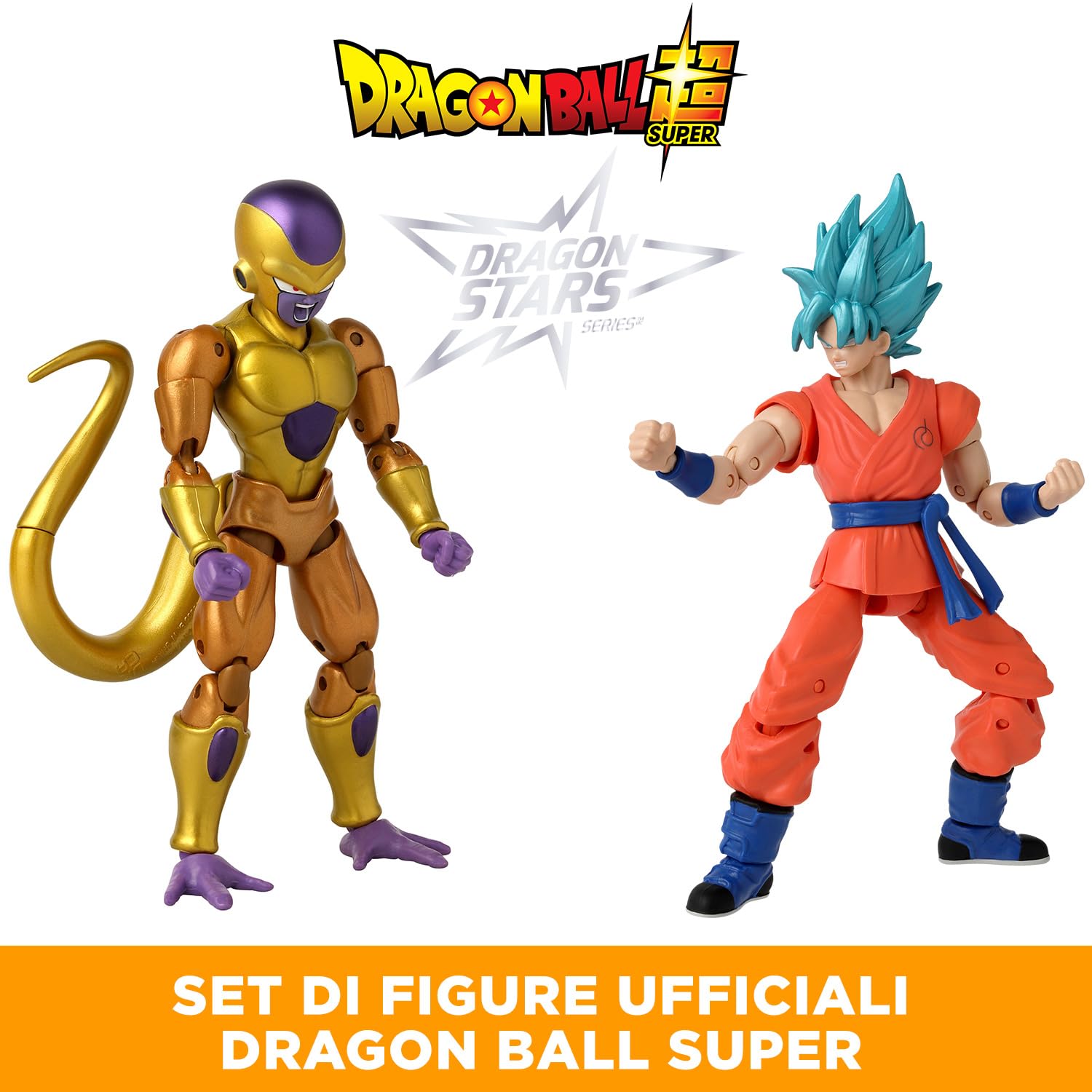 Bandai Dragon Stars Golden Freezer vs Goku action figure 2 pz 17cm